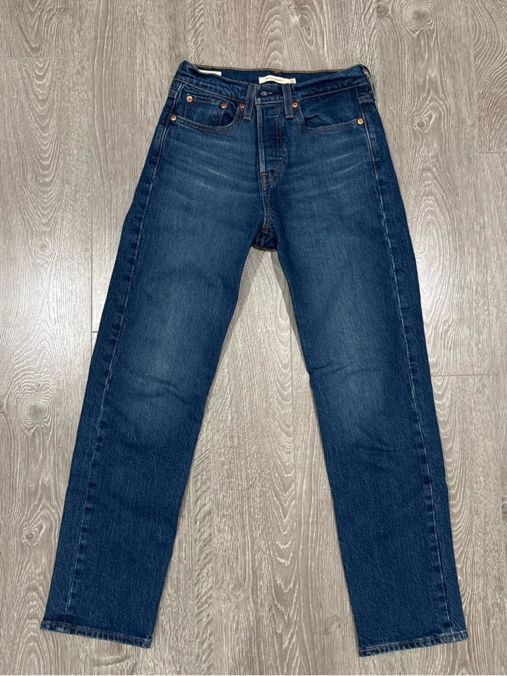 Women’s Dark Blue Straight-Leg Jeans